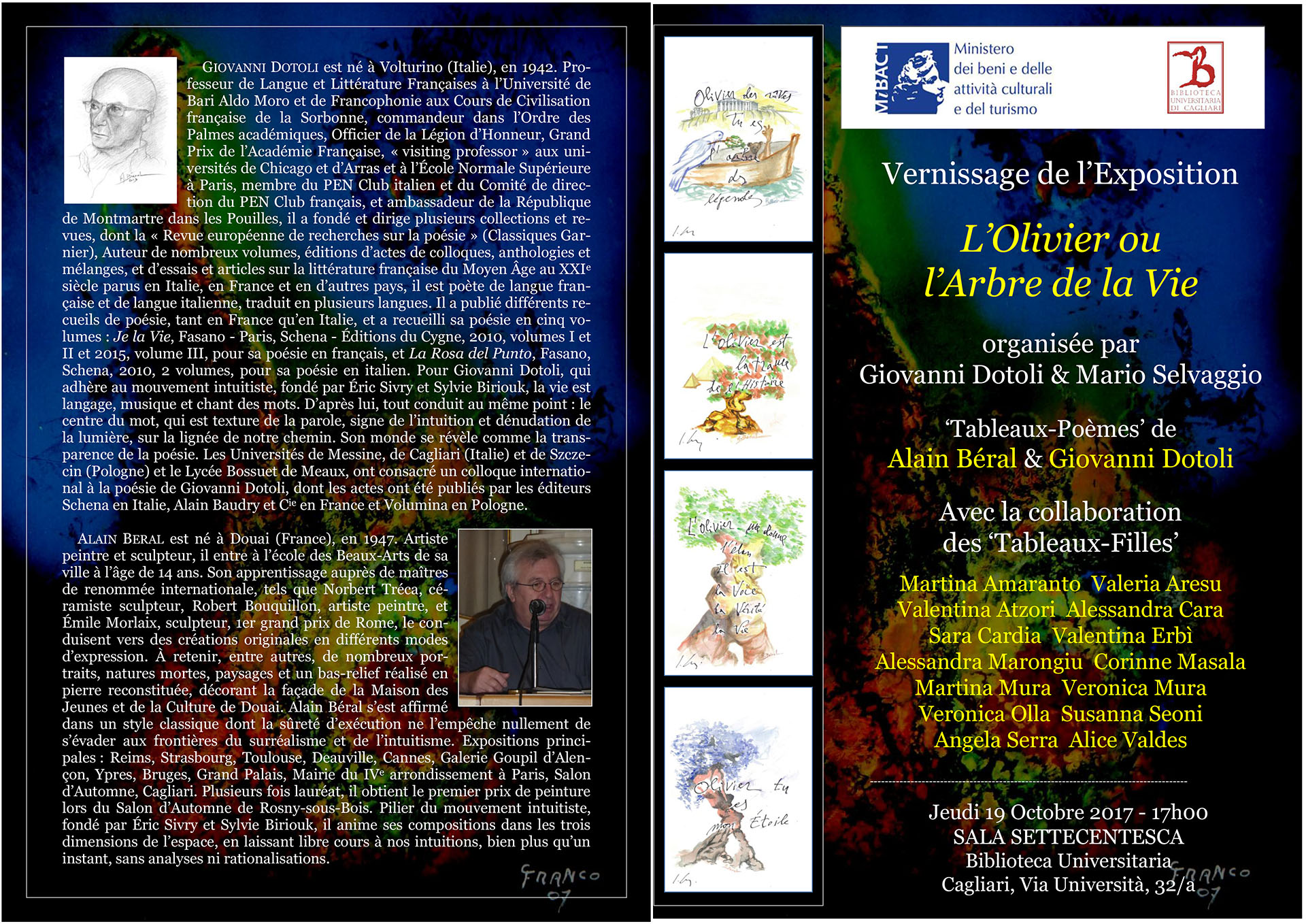 Locandina Mostra Tableaux Poèmes 19 ottobre 2017 1