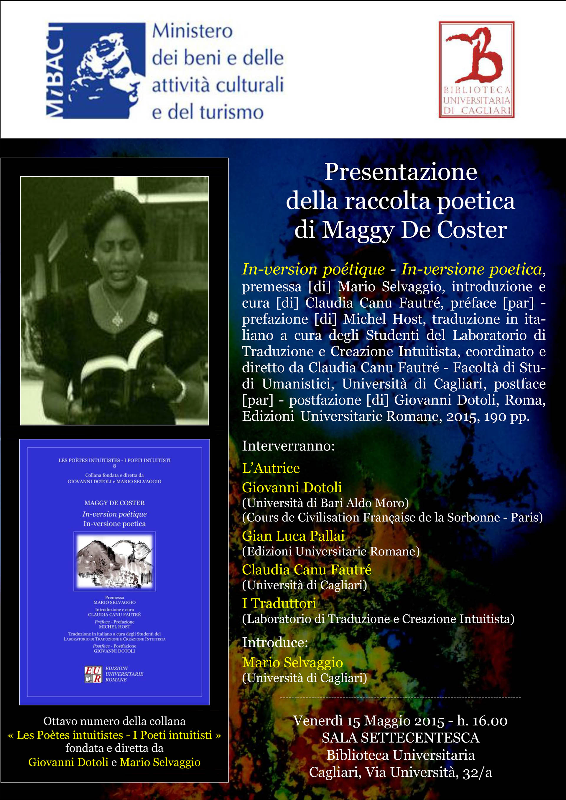 Locandina Presentazione Libro De Coster 15 maggio 2015 1